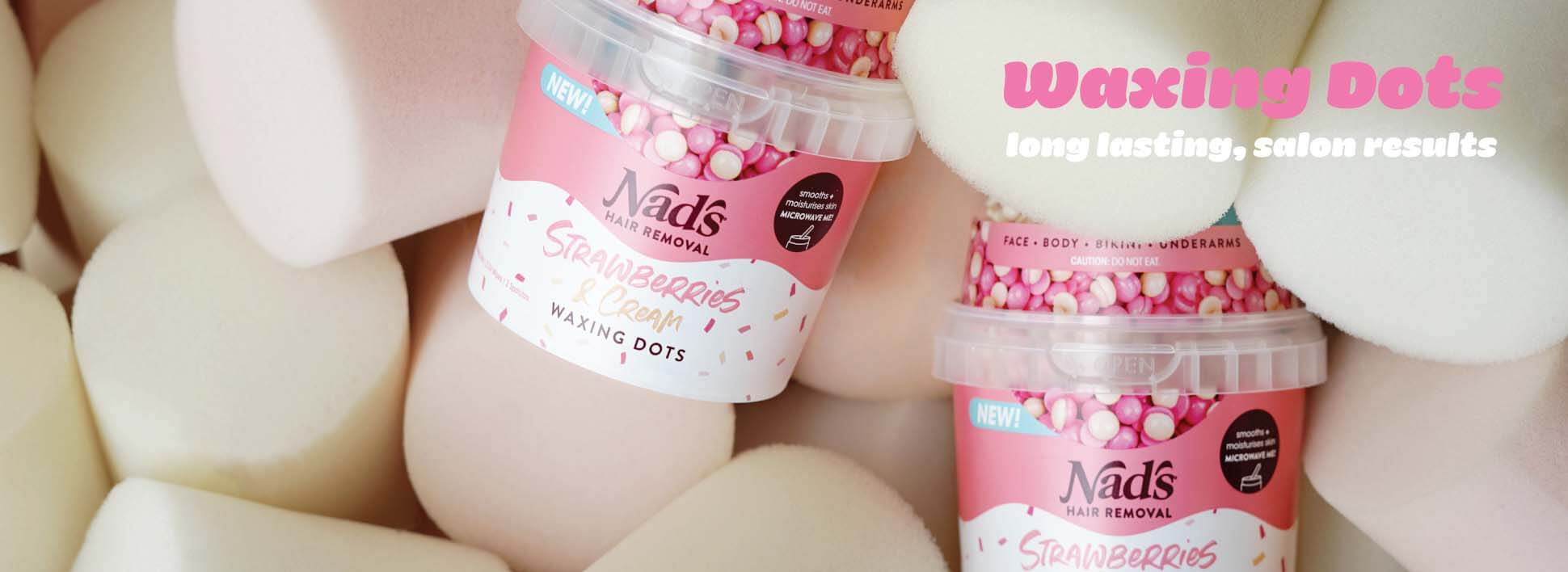 Nads Hair Removal Strawberries and Cream Waxing Beads | Buy Now
