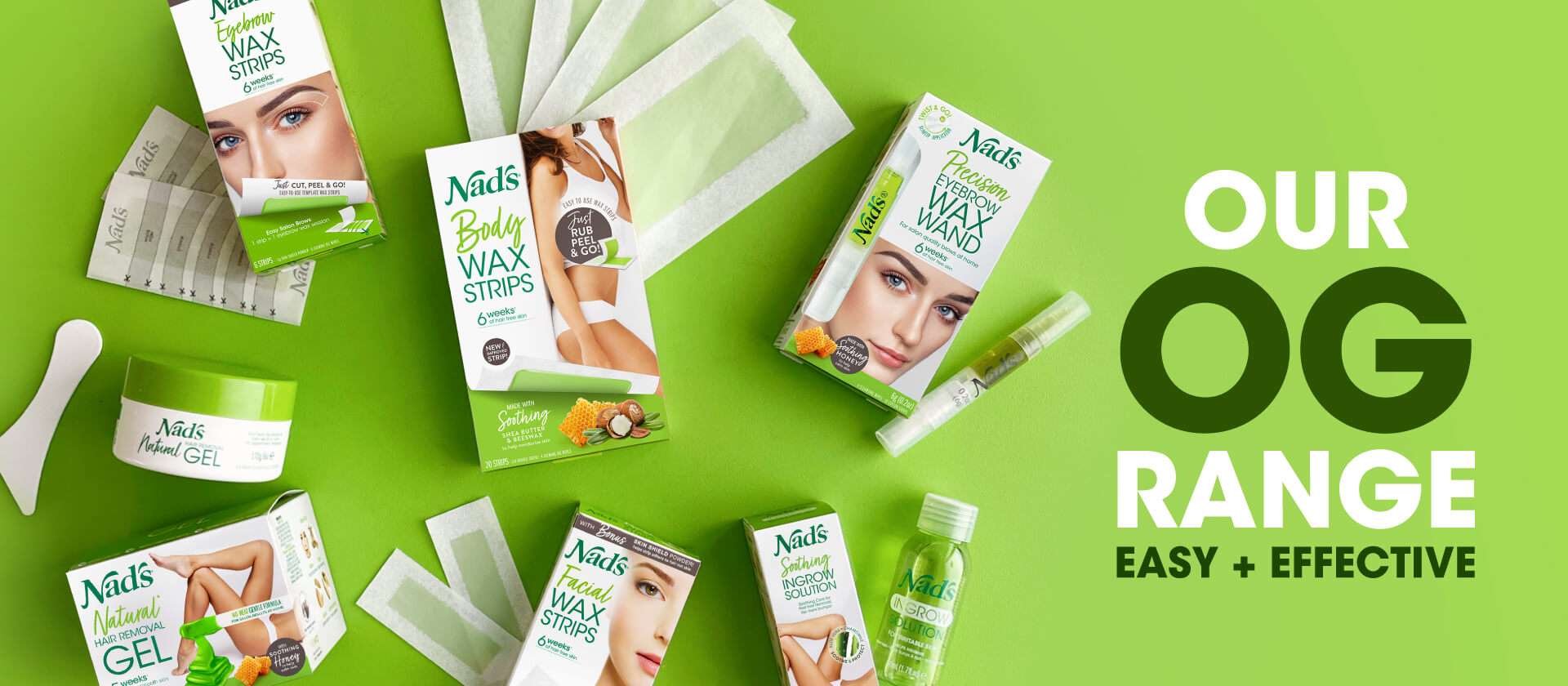 EOur OG range Easy and Effective | Nad's Hair Removal