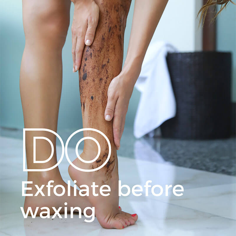 Do Exfoliate before Waxing | Nad's Hair Removal