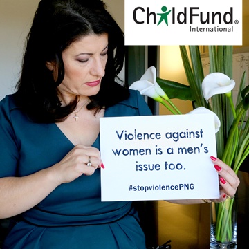 Sue Ismiel supports ChildFund Australia - Lets Stop the Violence in Papua New Guinea