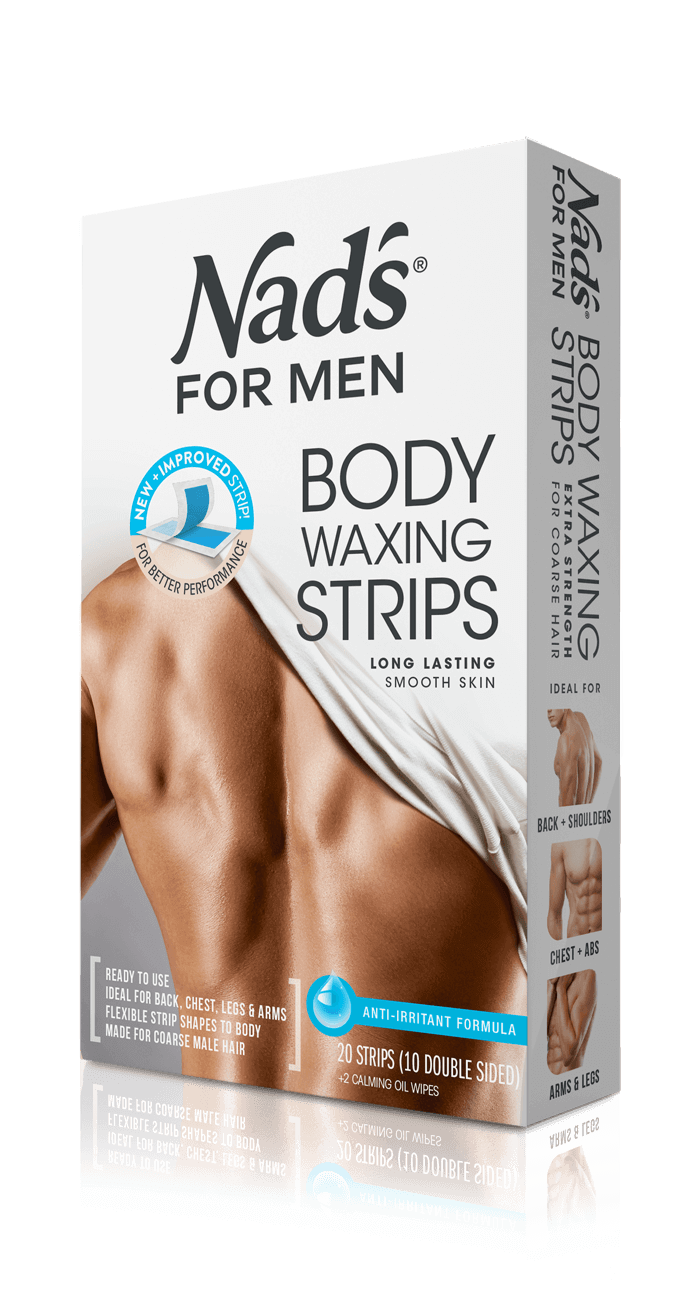 Nad's for Men Hair Removal Body Waxing Strips