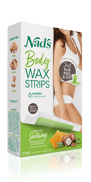 Nads Hair Removal Body Wax Strips for Normal Skin