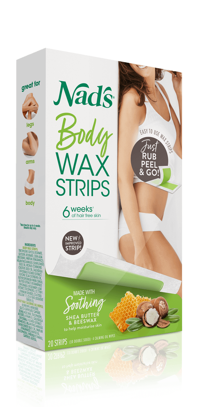 Nad's Hair Removal Body Wax Strips for Normal
