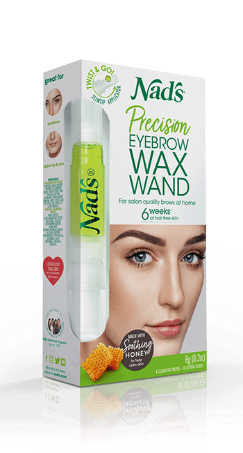 Nad's Hair Removal Precision Eyebrow Wax Wand product packaging