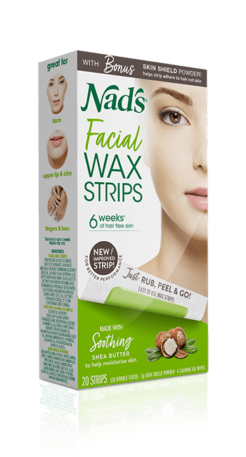 Nad's Hair Removal Facial Wax Strips