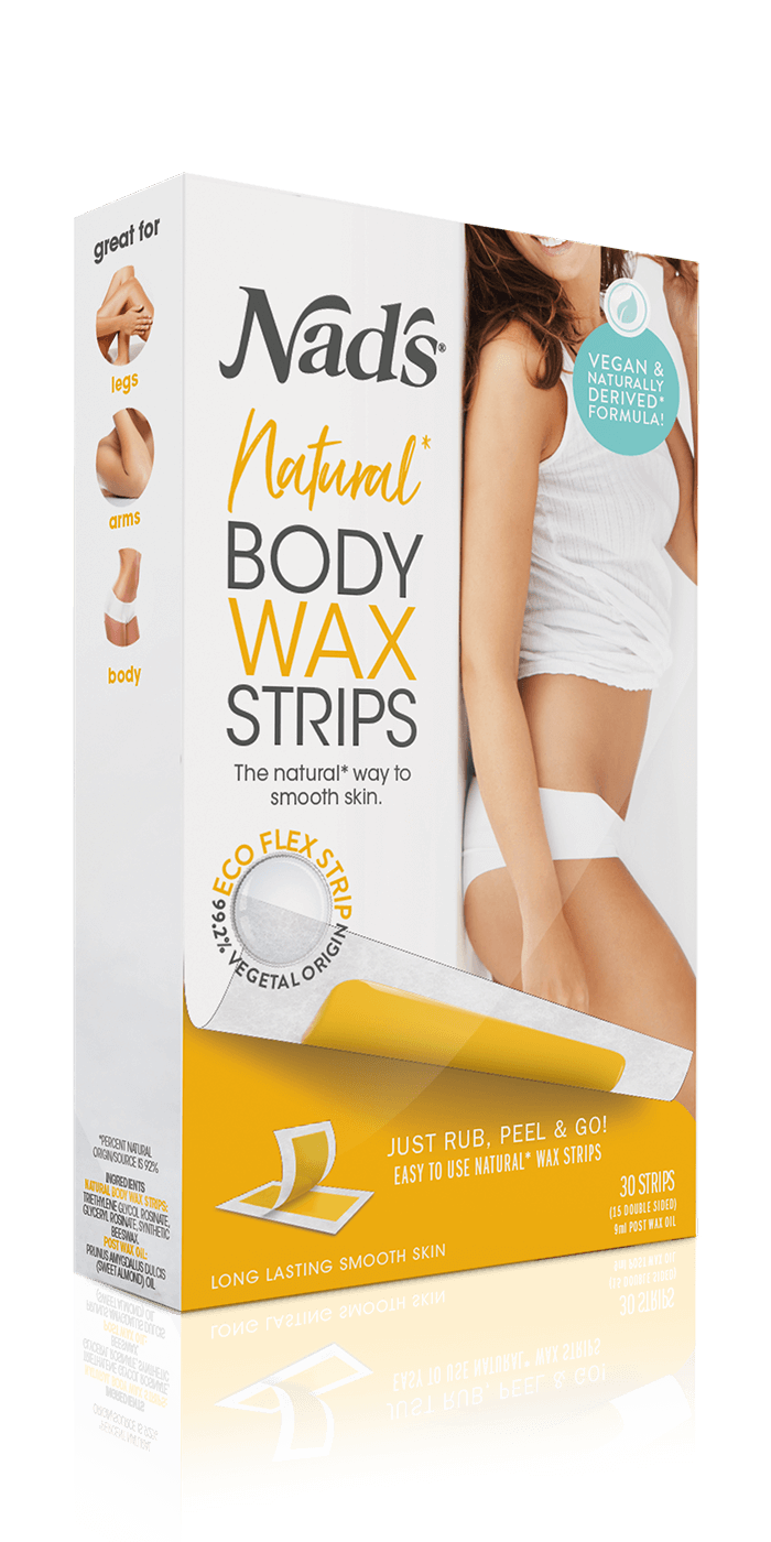 Nad's Natural Hair Removal Body Wax Strips