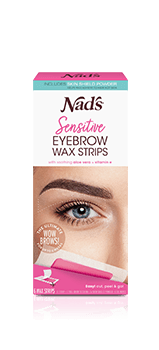 Nads Hair Removal Sensitive Eyebrow Wax Strips