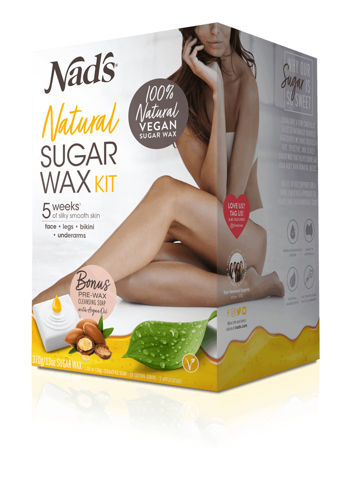 Nad's Natural Hair Removal Sugar Wax Kit