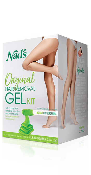 Nad s Original Hair Removal Gel Kit for Body Face Waxing